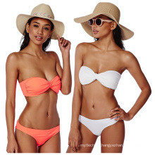 Hot sex bikini young girl swimwear beachwear pure color Triangle bikini swimwear